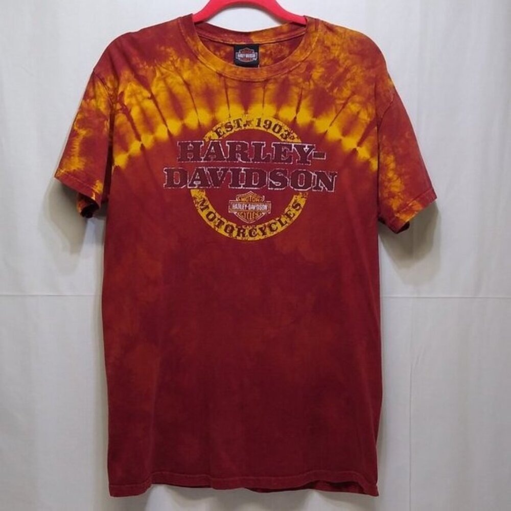 Harley Davidson T-Shirt Cycle Connection Joplin, Mo 100% Cotton Men Med Vintage
